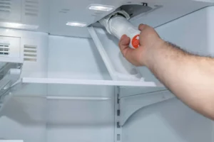 Water filter needs replacing a few times a year. 